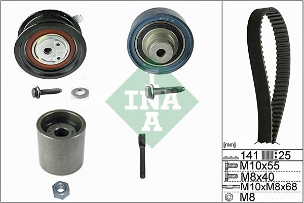 Set curea de distributie (530036110 INA) AUDI,SEAT,SKODA,VW