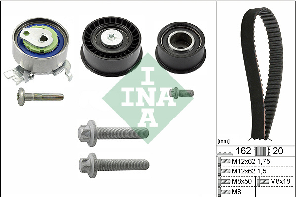 Set curea de distributie (530044310 INA) CHEVROLET,HOLDEN,OPEL,VAUXHALL