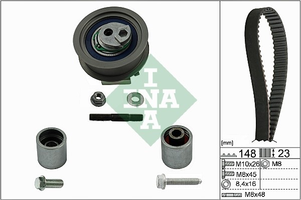 Set curea de distributie (530044510 INA) AUDI,AUDI (FAW),SEAT,SKODA,VW