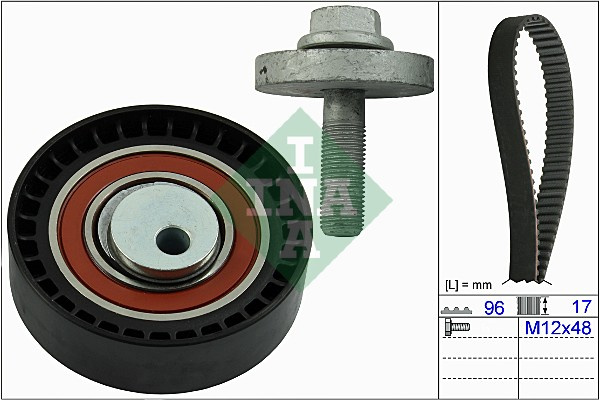 Set curea de distributie (530060410 INA) DACIA,LADA,NISSAN,RENAULT