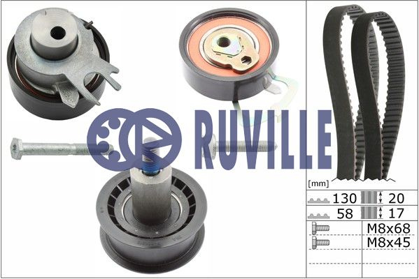 Set curea de distributie (5545672 EVR) SEAT,SKODA,VW