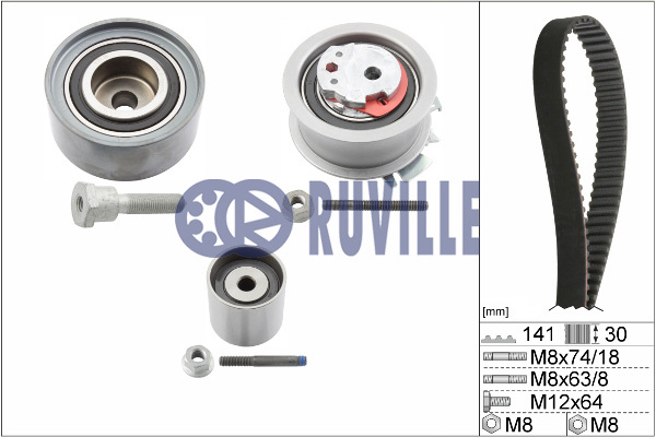 Set curea de distributie (5576671 EVR) AUDI,SEAT,SKODA,VW
