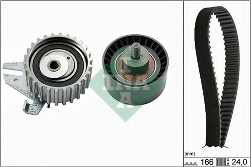 Set curea de distributie ALFA ROMEO 155 (167) (1992 - 1997) INA 530 0226 10 piesa NOUA