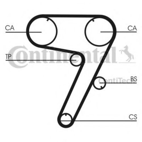Set curea de distributie ALFA ROMEO 155 (167) (1992 - 1997) CONTITECH CT931K1 piesa NOUA