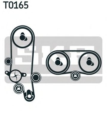 Set curea de distributie AUDI A2 (8Z0) (2000 - 2005) SKF VKMA 01121 piesa NOUA
