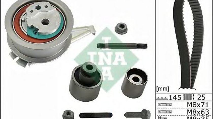 Set curea de distributie AUDI A6 Avant (4G5, C7, 4GD) (2011 - 2016) INA 530 0650 10 piesa NOUA