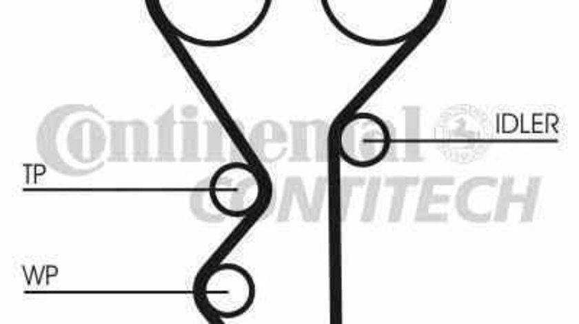 Set curea de distributie CITROËN XSARA Break N2 CONTITECH CT955K1