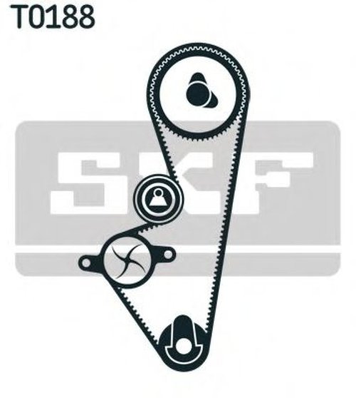 Set curea de distributie CITROEN SAXO (S0, S1) (1996 - 2004) SKF VKMA 03253 piesa NOUA