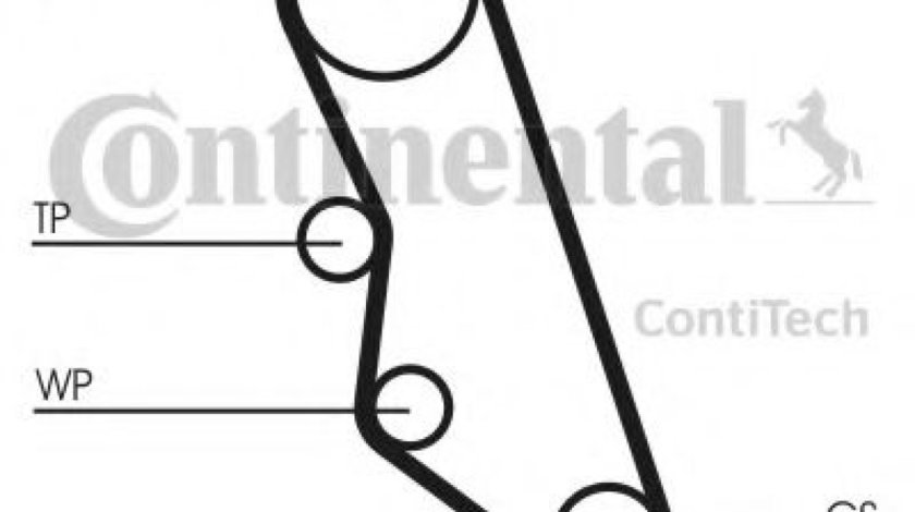 Set curea de distributie CITROEN XANTIA (X2) (1998 - 2003) CONTITECH CT754K1 produs NOU