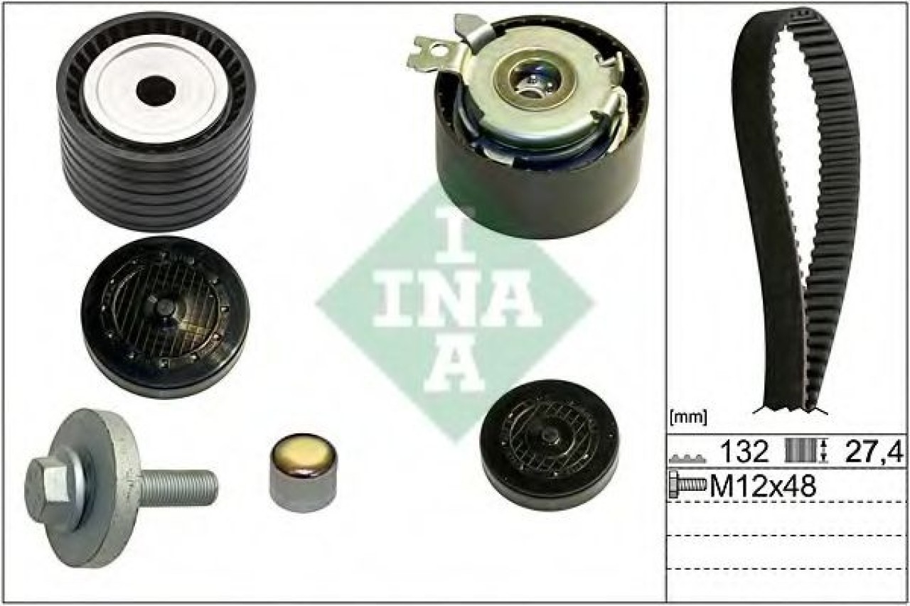Set curea de distributie DACIA LOGAN (LS) (2004 - 2016) INA 530 0640 10 piesa NOUA
