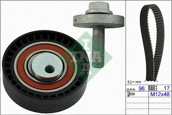 Set curea de distributie DACIA SOLENZA (2003 - 2016) INA 530 0604 10 piesa NOUA