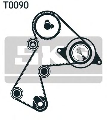 Set curea de distributie DACIA SOLENZA (2003 - 2016) SKF VKMA 06116 piesa NOUA
