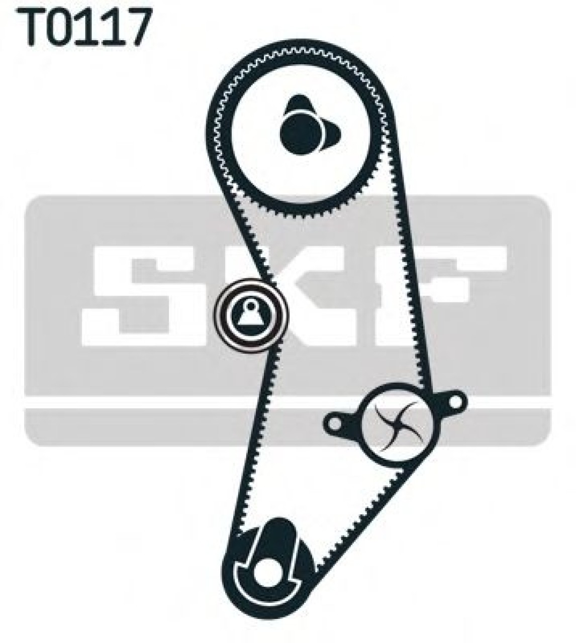 Set curea de distributie FIAT PALIO Weekend (178DX) (1996 - 2016) SKF VKMA 02201 piesa NOUA