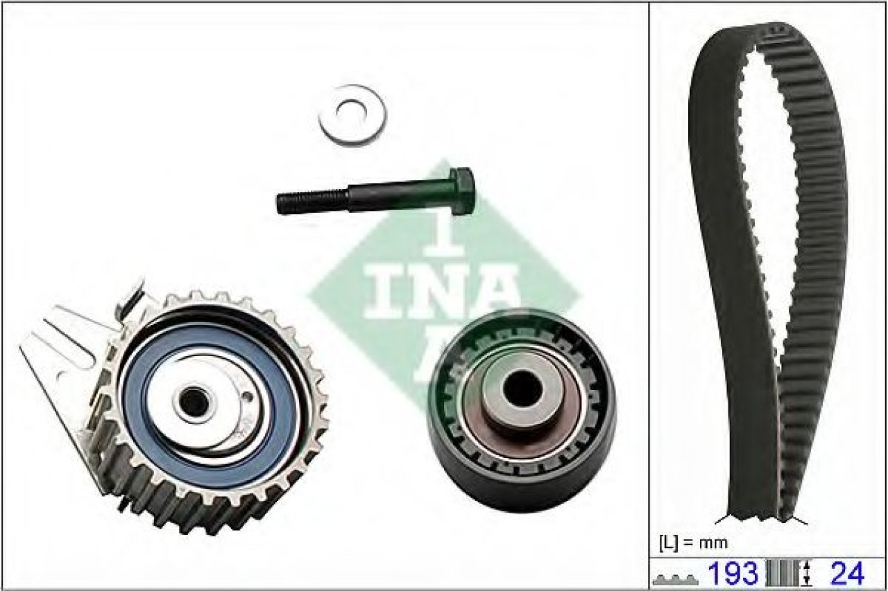 Set curea de distributie FIAT PUNTO Van (188AX) (2000 - 2009) INA 530 0623 10 piesa NOUA