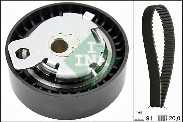 Set curea de distributie FORD FOCUS C-MAX (2003 - 2007) INA 530 0142 10 piesa NOUA