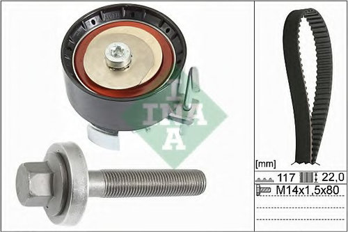 Set curea de distributie FORD S-MAX (2015 - 2016) INA 530 0605 10 piesa NOUA
