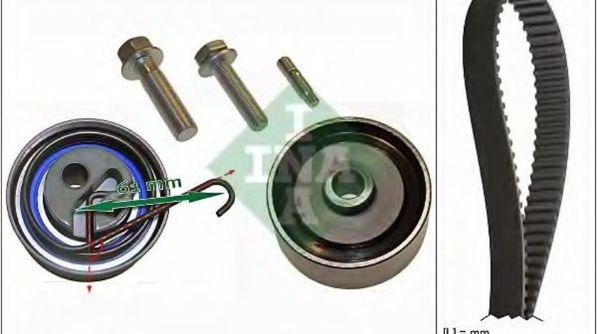Set curea de distributie HONDA CIVIC VII Hatchback (EU, EP, EV) (1999 - 2006) INA 530 0491 10 produs NOU
