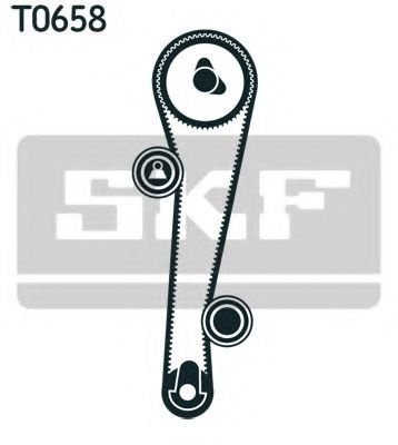 Set curea de distributie HYUNDAI ELANTRA limuzina (XD) (2000 - 2006) SKF VKMA 95655 piesa NOUA