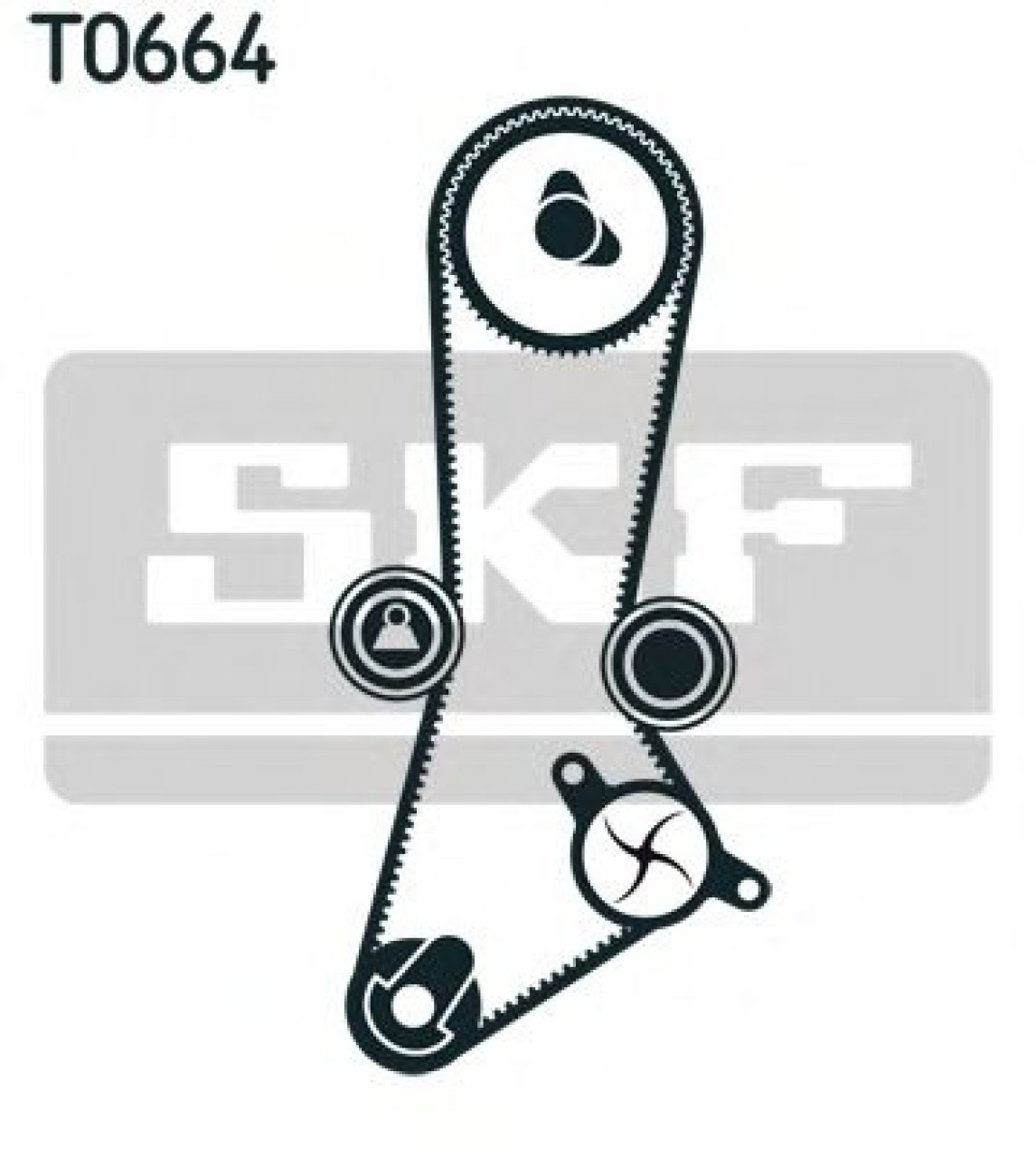 Set curea de distributie HYUNDAI ELANTRA (XD) (2000 - 2006) SKF VKMA 95660 piesa NOUA