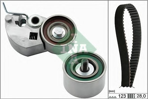 Set curea de distributie HYUNDAI MATRIX (FC) (2001 - 2010) INA 530 0542 10 piesa NOUA