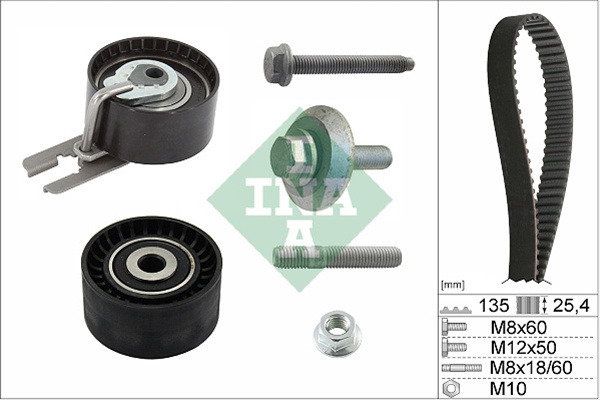 Set Curea De Distributie Ina Citroën 530 0369 10