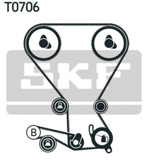 Set curea de distributie KIA MAGENTIS (GD) (2001 - 2005) SKF VKMA 95658 piesa NOUA