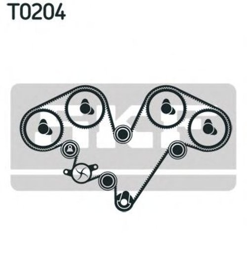 Set curea de distributie LANCIA THESIS (841AX) (2002 - 2009) SKF VKMA 02540 piesa NOUA