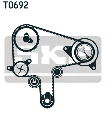 Set curea de distributie MAZDA 5 (CR19) (2005 - 2016) SKF VKMA 94620 piesa NOUA