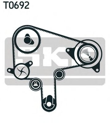 Set curea de distributie MAZDA 6 (GG) (2002 - 2008) SKF VKMA 94919 piesa NOUA