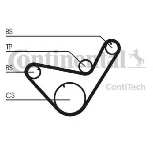 Set curea de distributie MITSUBISHI PAJERO II (V3_W, V2_W, V4_W) (1990 - 1999) CONTITECH CT714K1 pie...