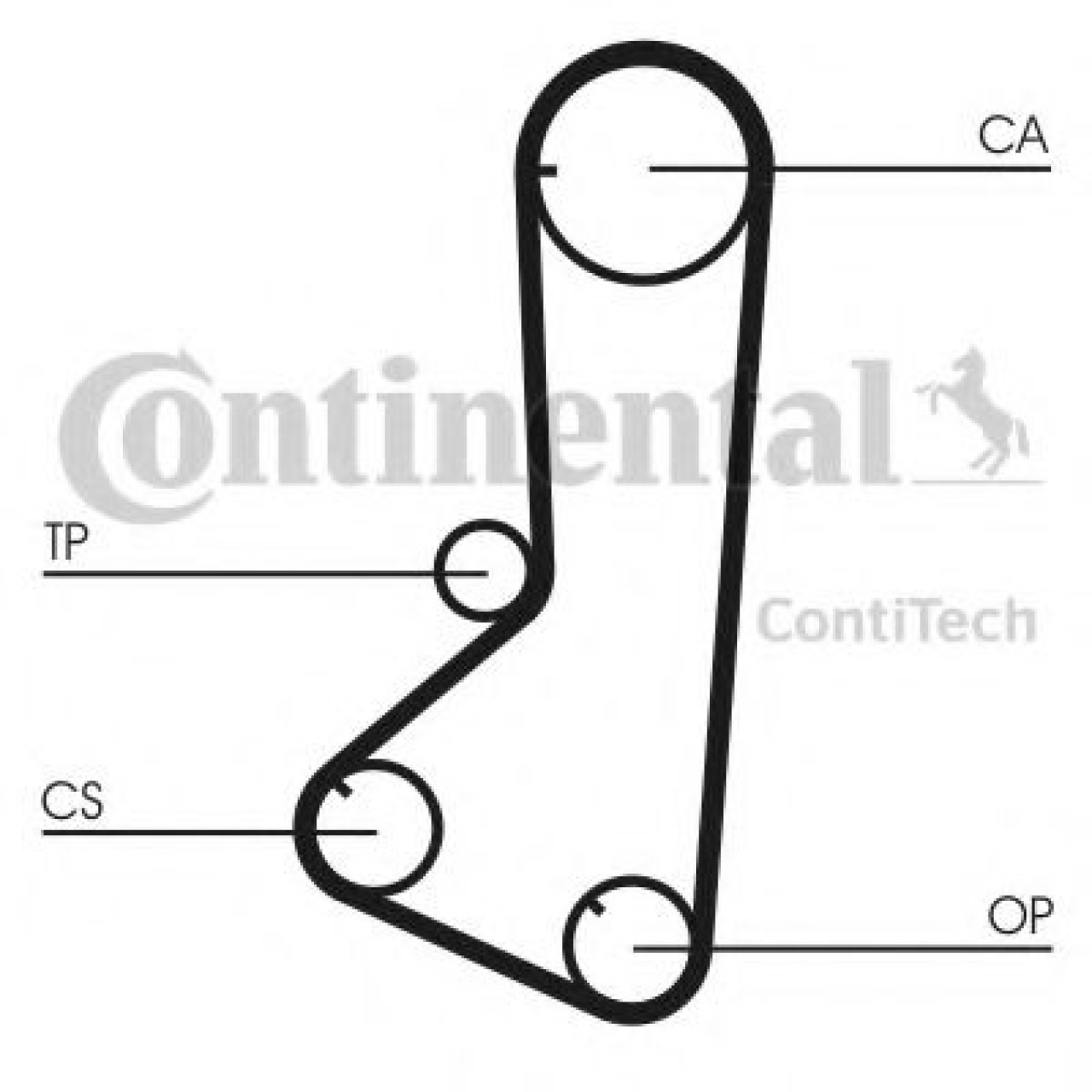 Set curea de distributie MITSUBISHI PAJERO II Canvas Top (V2_W, V4_W) (1990 - 2000) CONTITECH CT801K1 piesa NOUA