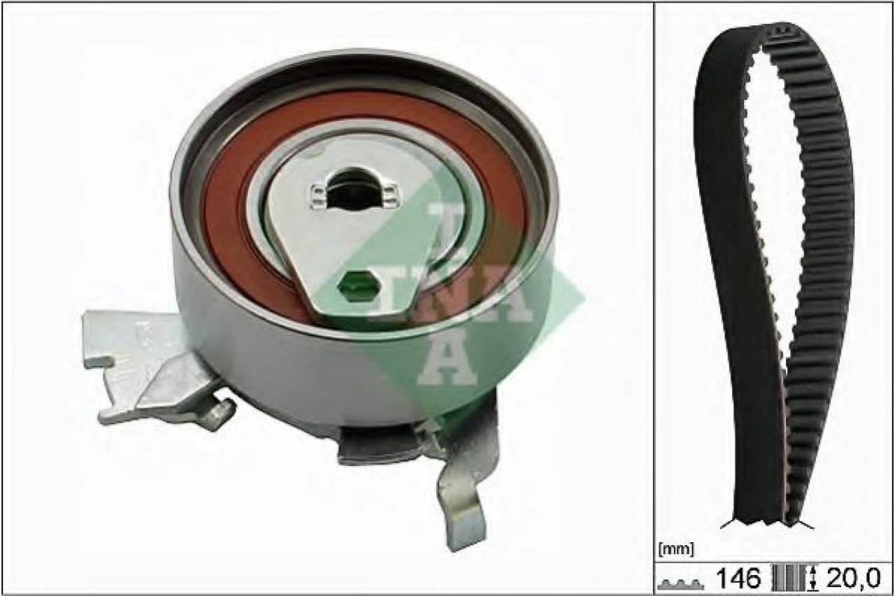 Set curea de distributie OPEL ASTRA F Hatchback (53, 54, 58, 59) (1991 - 1998) INA 530 0147 10 piesa NOUA
