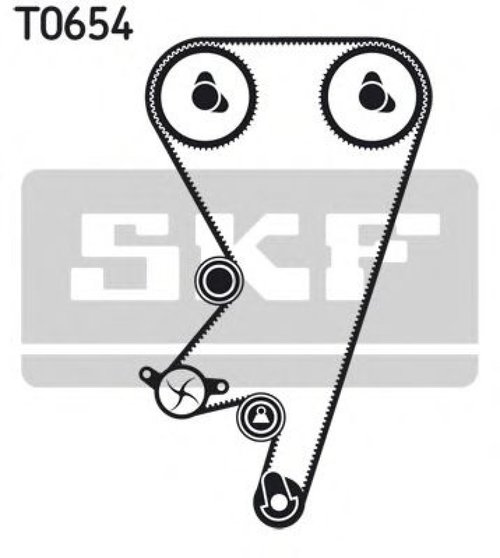 Set curea de distributie OPEL ASTRA F Hatchback (53, 54, 58, 59) (1991 - 1998) SKF VKMA 05202 piesa ...