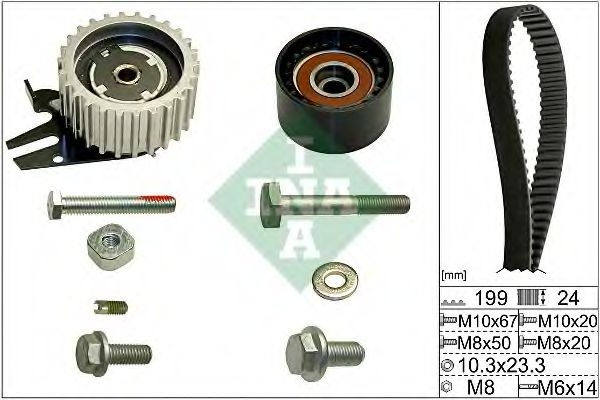 Set curea de distributie OPEL ASTRA J GTC (2011 - 2016) INA 530 0562 10 piesa NOUA