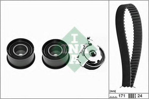 Set curea de distributie OPEL FRONTERA A (5_MWL4) (1992 - 1998) INA 530 0358 10 piesa NOUA