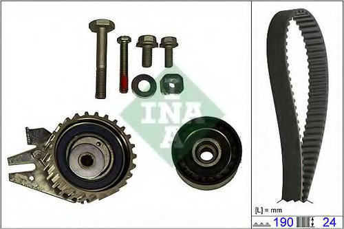 Set curea de distributie OPEL VECTRA C GTS (2002 - 2016) INA 530 0624 10 piesa NOUA