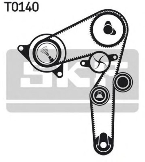 Set curea de distributie OPEL ZAFIRA B (A05) (2005 - 2016) SKF VKMA 05194 piesa NOUA