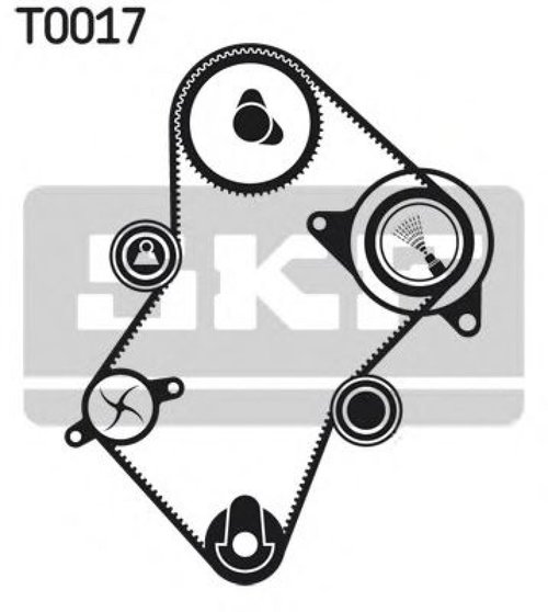 Set curea de distributie PEUGEOT 306 (7B, N3, N5) (1993 - 2003) SKF VKMA 03241 piesa NOUA