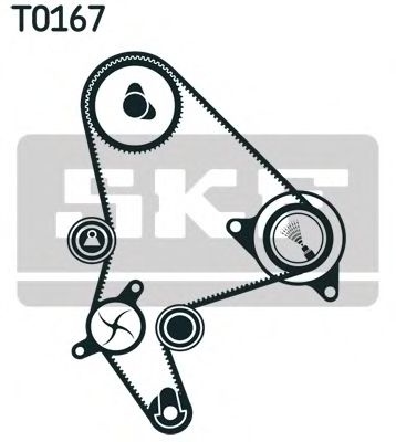 Set curea de distributie PEUGEOT 607 (9D, 9U) (2000 - 2016) SKF VKMA 03247 piesa NOUA
