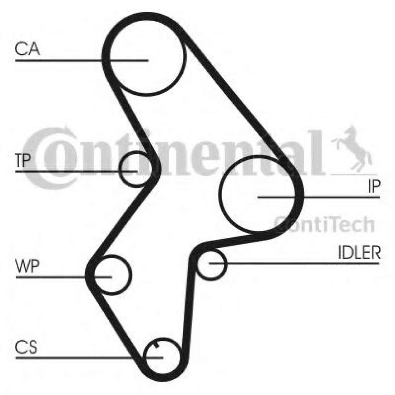 Set curea de distributie PEUGEOT EXPERT Van (222) (1995 - 2016) CONTITECH CT1061K2 piesa NOUA