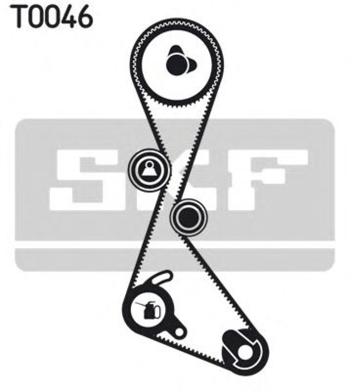 Set curea de distributie RENAULT CLIO I (B/C57, 5/357) (1990 - 1998) SKF VKMA 06101 piesa NOUA