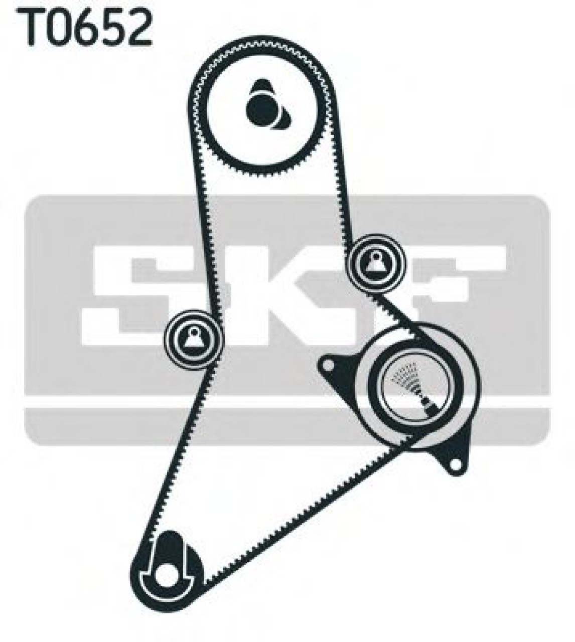 Set curea de distributie RENAULT MASTER II caroserie (FD) (1998 - 2010) SKF VKMA 02383 piesa NOUA