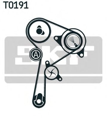 Set curea de distributie RENAULT MEGANE II (BM0/1, CM0/1) (2002 - 2011) SKF VKMA 06134 piesa NOUA