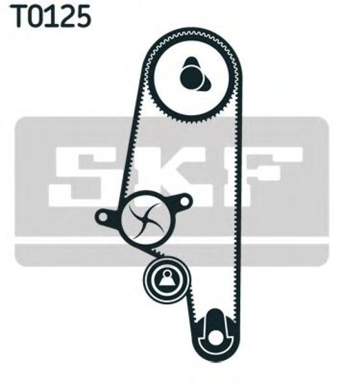 Set curea de distributie SEAT CORDOBA (6L2) (2002 - 2009) SKF VKMA 01107 piesa NOUA