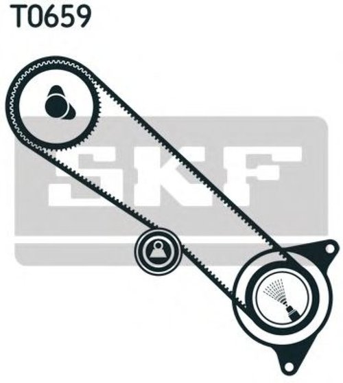 Set curea de distributie TOYOTA LAND CRUISER AMAZON (FZJ1, UZJ1) (1998 - 2007) SKF VKMA 91708 piesa ...