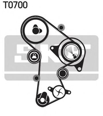Set curea de distributie VW CRAFTER 30-35 bus (2E) (2006 - 2016) SKF VKMA 01148 piesa NOUA
