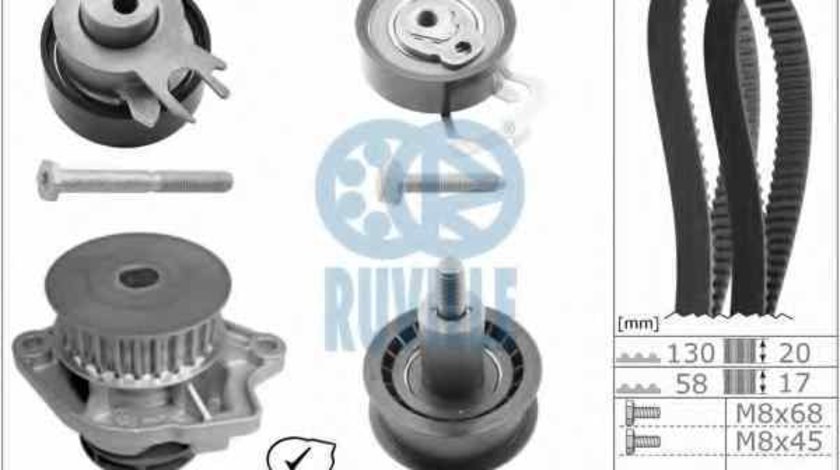 Set curea de distributie VW GOLF V 1K1 RUVILLE 5545672