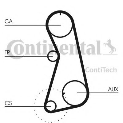 Set curea de distributie VW PASSAT (3A2, 35I) (1988 - 1997) CONTITECH CT630K1 piesa NOUA