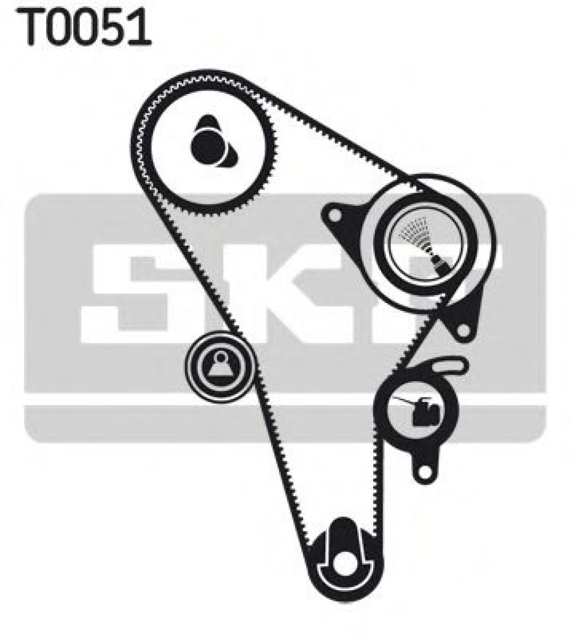 Set curea de distributie VW PASSAT (3A2, 35I) (1988 - 1997) SKF VKMA 01010 piesa NOUA