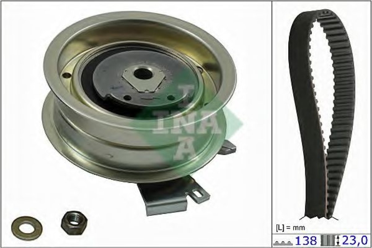 Set curea de distributie VW PASSAT (3B3) (2000 - 2005) INA 530 0171 10 piesa NOUA